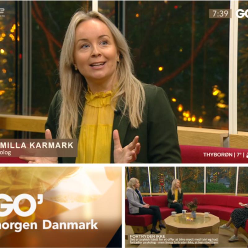 Psykolog Camilla Karmark forklarer om shaming og metoo i GO'MORGEN Danmark.