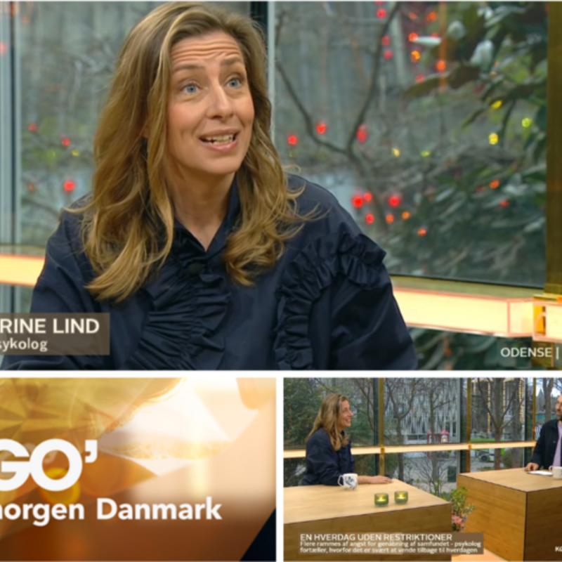 Genåbningsangst - Psykolog Trine Lind i GO'morgen Danmark.