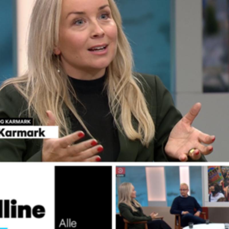 Psykolog Camilla Karmark taler i dr2 deadline om klimaangst og unge 